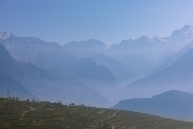 中国四川阿坝州汶川县风景图