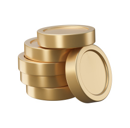 3D金币积分金融图标