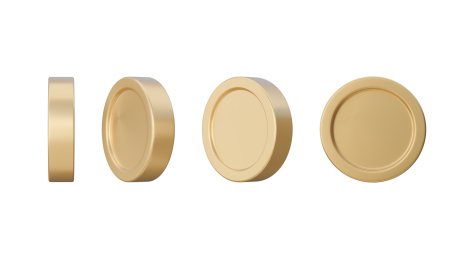 3D金币积分金融图标