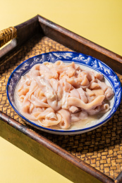 中式美食鸭肠食材
