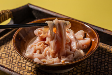 中式美食鸭肠食材
