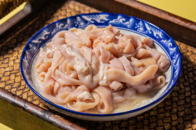 中式美食鸭肠食材