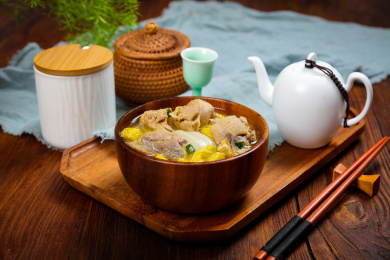 特色农家菜上汤娃娃菜