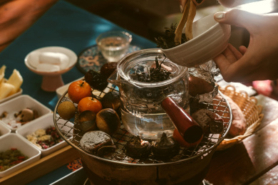 围炉煮茶
