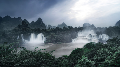 5A风景区德天跨国瀑布