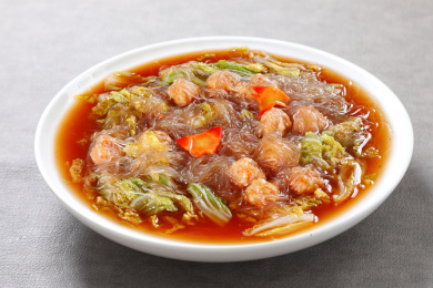 白菜粉丝烩丸子