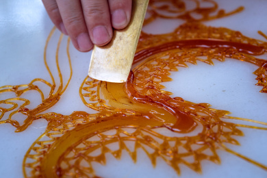 中国四川成都非遗糖画