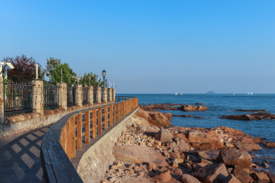 青岛滨海风景区临海景观