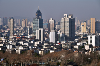 中国安徽合肥城市建筑风光