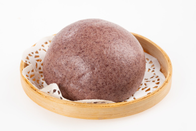 杂粮面黑米面馒头  