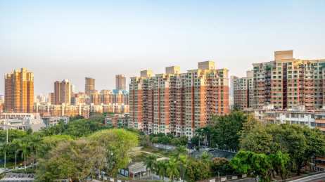 深圳福田区梅林水库城市建筑