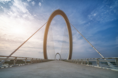 南京眼步行桥金融中心街景