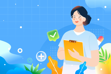 国际护士节护士收获爱心鲜花医疗健康插画