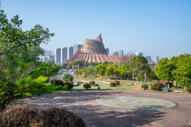 中国湖南省株洲市神农城公园景观