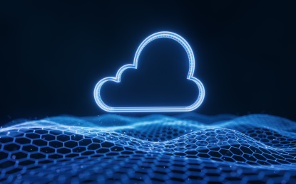云技术与蓝色科技网络空间3D渲染