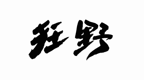 中国手写书法字体狂野