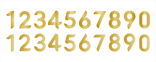 金属质感的矢量数字设计素材