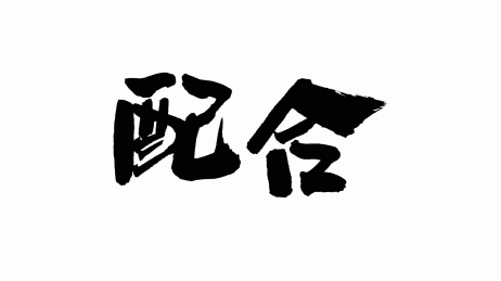 中国手写书法字体配合