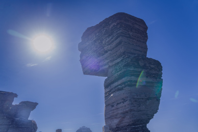 世界自然遗产贵州铜仁梵净山蘑菇石全景