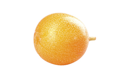 白底上的热情果