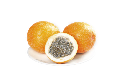 白底上的热情果