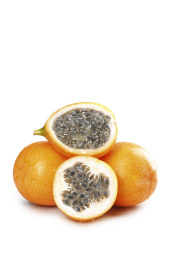 白底上的热情果