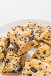 手工制作的蔓越莓起酥饼干