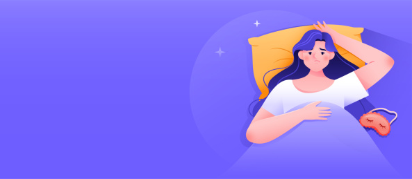 失眠严重程度测试概念矢量插画横幅模版