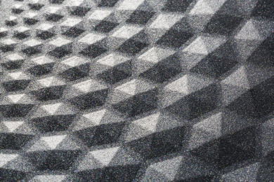 覆盖有不粘涂层的钻石纹理煎盘特写