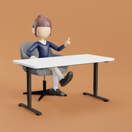 3D 坐在扶手椅上的3D女子