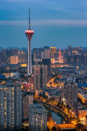 成都339电视塔夜景