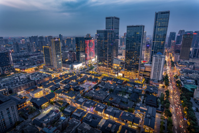 成都ifs春熙路太古里夜景