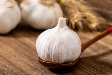 干大蒜蒜头特写