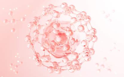 细胞与分子结构生物科技概念3D渲染