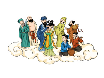 古人成语八仙过海元素