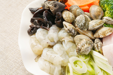 特色中式快餐三鲜烩饭