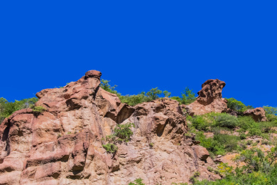 河北省张家口市安家沟喀斯特岩石自然景观