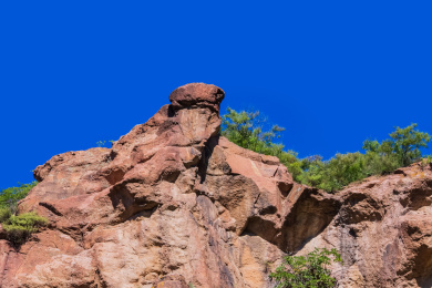 河北省张家口市安家沟神女岩石自然景观