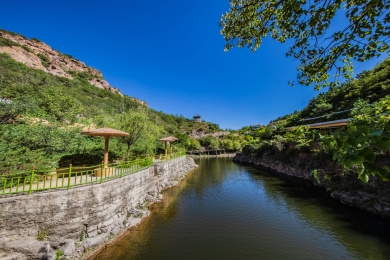 河北省张家口市安家沟森林公园琴池环境建筑