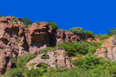 河北省张家口市安家沟喀斯特岩石自然景观