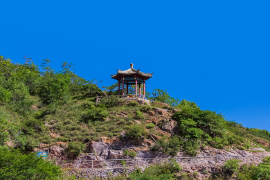 河北省张家口市安家沟森林公园观日亭建筑