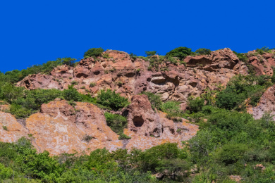 河北省张家口市安家沟喀斯特岩石自然景观