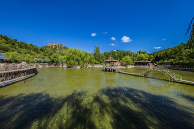 河北省张家口市安家沟森林公园琴池环境建筑