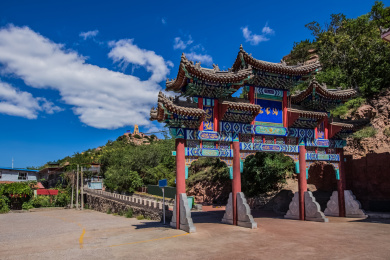 河北省张家口市安家沟牌楼装饰园林建筑