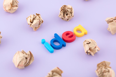 纸团围绕着的idea