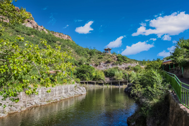河北省张家口市安家沟森林公园琴池环境建筑
