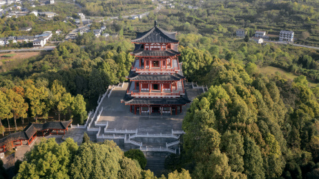四川江油李白故居景区风光