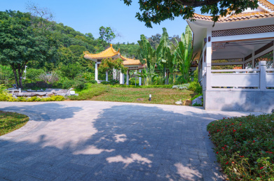 广州麓湖公园植谊园植谊亭园林景观
