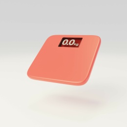 健身房体脂称检测体重体脂数据称3D