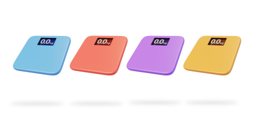 健身房体脂称检测体重体脂数据称3D